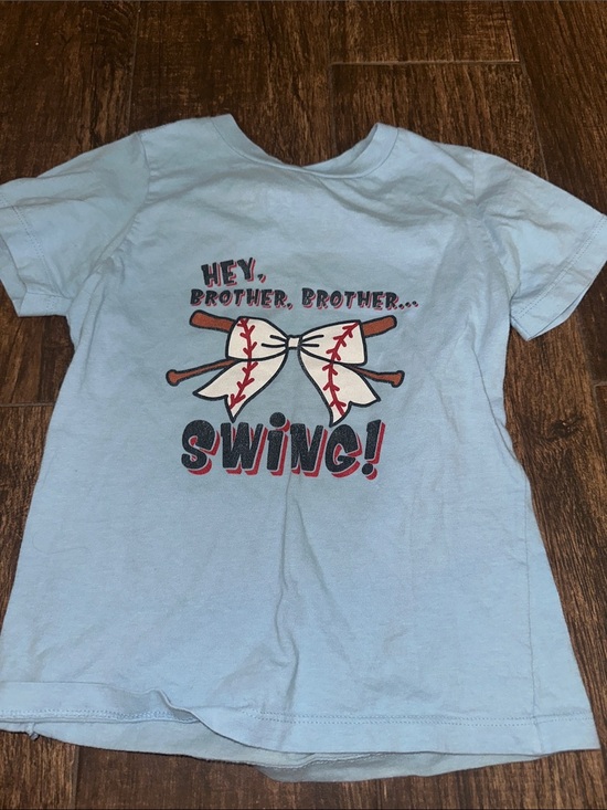 Other - Kids Light Blue Graphic Tee - "Hey Brother... Swing!"